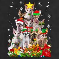 Christmas Devon Rex Cat Funny Xmas Tree Family Matching Gift Cool Comfort Performance Bucket Hat