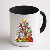 Christmas Devon Rex Cat Funny Xmas Tree Family Matching Gift Mug