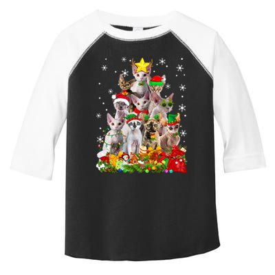 Christmas Devon Rex Cat Funny Xmas Tree Family Matching Gift Toddler Fine Jersey T-Shirt