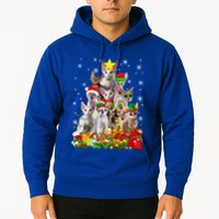 Christmas Devon Rex Cat Funny Xmas Tree Family Matching Gift Hoodie