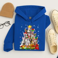 Christmas Devon Rex Cat Funny Xmas Tree Family Matching Gift Hoodie