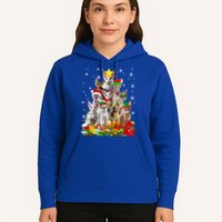 Christmas Devon Rex Cat Funny Xmas Tree Family Matching Gift Hoodie