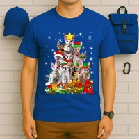 Christmas Devon Rex Cat Funny Xmas Tree Family Matching Gift T-Shirt
