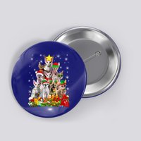 Christmas Devon Rex Cat Funny Xmas Tree Family Matching Gift Button