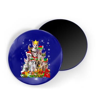 Christmas Devon Rex Cat Funny Xmas Tree Family Matching Gift Magnet