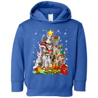 Christmas Devon Rex Cat Funny Xmas Tree Family Matching Gift Toddler Hoodie