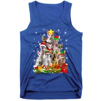 Christmas Devon Rex Cat Funny Xmas Tree Family Matching Gift Tank Top