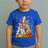 Christmas Devon Rex Cat Funny Xmas Tree Family Matching Gift Toddler T-Shirt