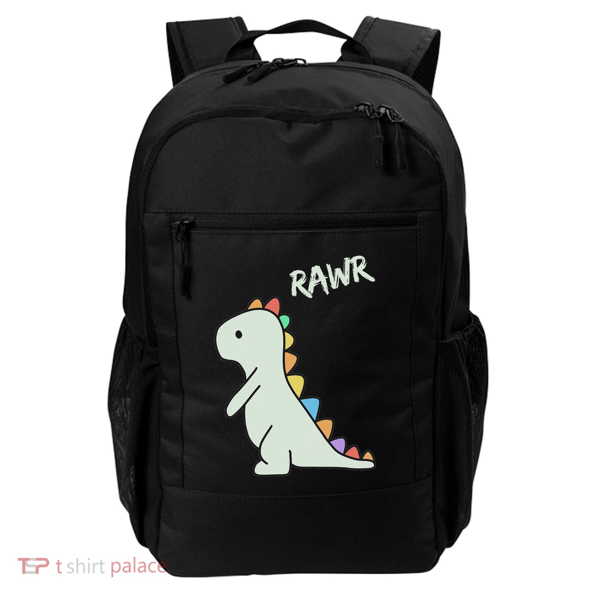 Cute Dino Rawr Dinosaur Roaring Funny Dino Cartoon Daily Commute Backpack