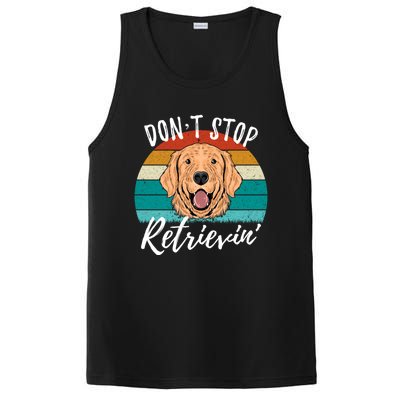 Cute Dog Retro Dont Stop Retrievin Golden Retriever Lovers Cute Gift PosiCharge Competitor Tank