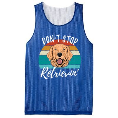 Cute Dog Retro Dont Stop Retrievin Golden Retriever Lovers Cute Gift Mesh Reversible Basketball Jersey Tank