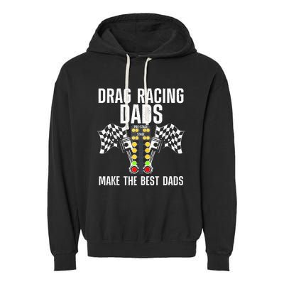 Cool Drag Racing Art For Dad Drag Racer Race Car Racing Garment-Dyed Fleece Hoodie