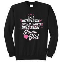 Cute Drag Racing Girl Nitro Lovin Speed Cravin Sweatshirt