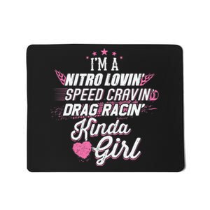 Cute Drag Racing Girl Nitro Lovin Speed Cravin Mousepad