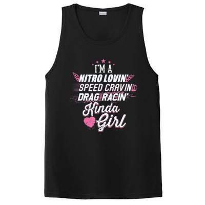 Cute Drag Racing Girl Nitro Lovin Speed Cravin PosiCharge Competitor Tank