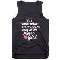 Cute Drag Racing Girl Nitro Lovin Speed Cravin Tank Top