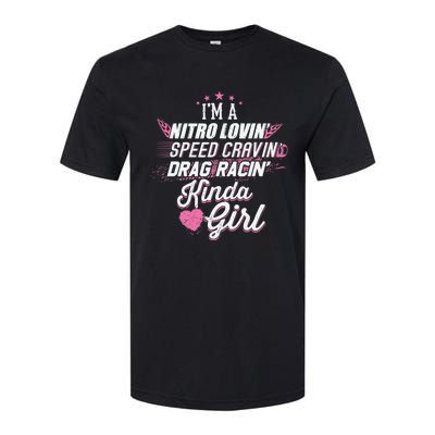 Cute Drag Racing Girl Nitro Lovin Speed Cravin Softstyle CVC T-Shirt