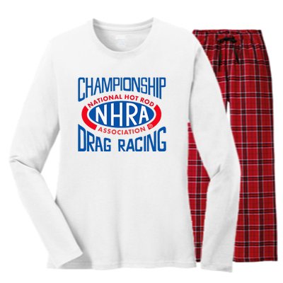 Championship Drag Racing Women's Long Sleeve Flannel Pajama Set 