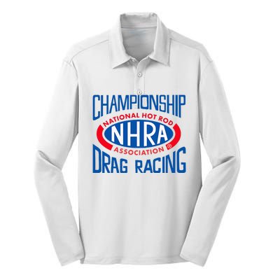 Championship Drag Racing Silk Touch Performance Long Sleeve Polo