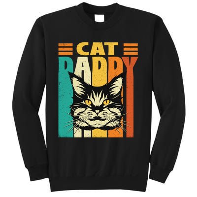 Cat Daddy Retro Vintage FatherS Day Pet Lover Sweatshirt