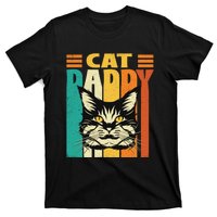 Cat Daddy Retro Vintage FatherS Day Pet Lover T-Shirt