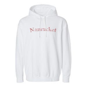 Classic Distressed Red Nantucket Gift Garment-Dyed Fleece Hoodie