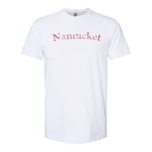 Classic Distressed Red Nantucket Gift Softstyle CVC T-Shirt