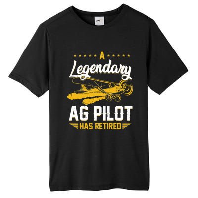 Crop Duster Retro Vintage Plane AG Pilot Has Retired Premium Tall Fusion ChromaSoft Performance T-Shirt