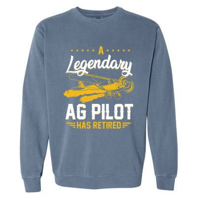 Crop Duster Retro Vintage Plane AG Pilot Has Retired Premium Garment-Dyed Sweatshirt