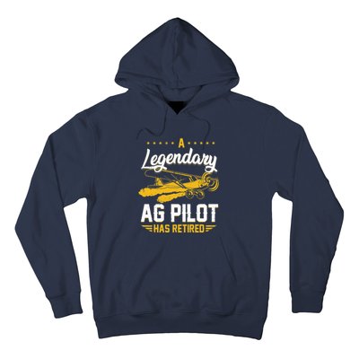 Crop Duster Retro Vintage Plane AG Pilot Has Retired Premium Hoodie