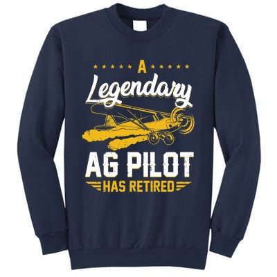 Crop Duster Retro Vintage Plane AG Pilot Has Retired Premium Sweatshirt