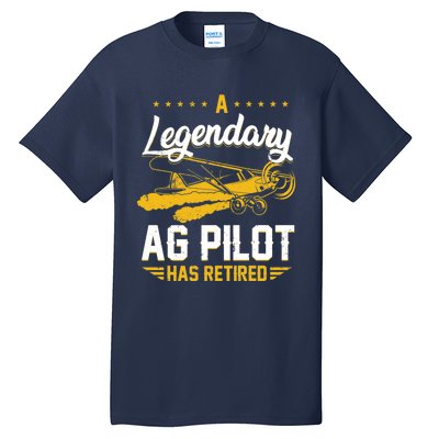 Crop Duster Retro Vintage Plane AG Pilot Has Retired Premium Tall T-Shirt