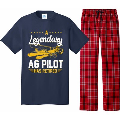 Crop Duster Retro Vintage Plane AG Pilot Has Retired Premium Pajama Set