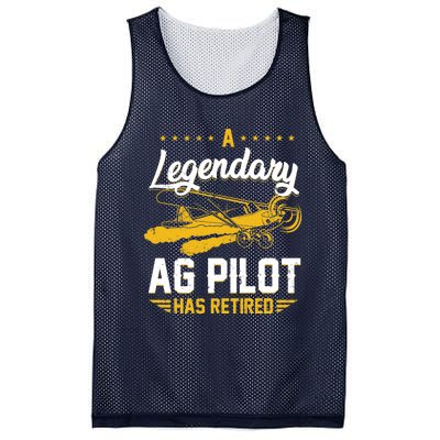 Crop Duster Retro Vintage Plane AG Pilot Has Retired Premium Mesh Reversible Basketball Jersey Tank