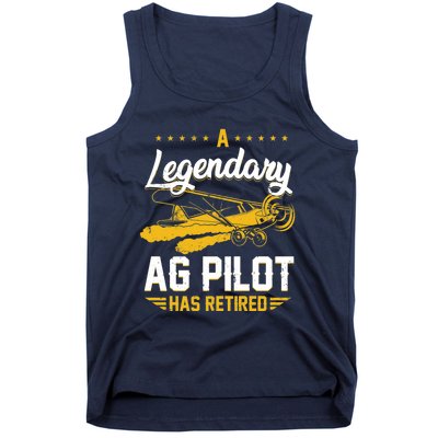 Crop Duster Retro Vintage Plane AG Pilot Has Retired Premium Tank Top