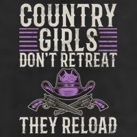 Country Dont Retreat They Reload Country Great Gift Adult Drive Performance Visor