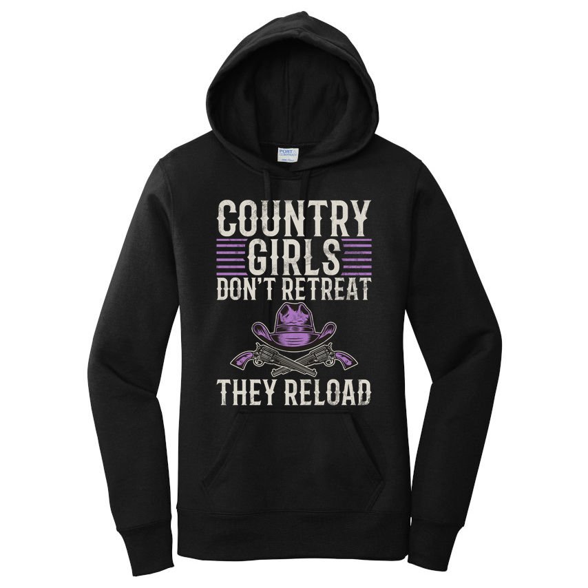 Country Dont Retreat They Reload Country Great Gift Women's Pullover Hoodie