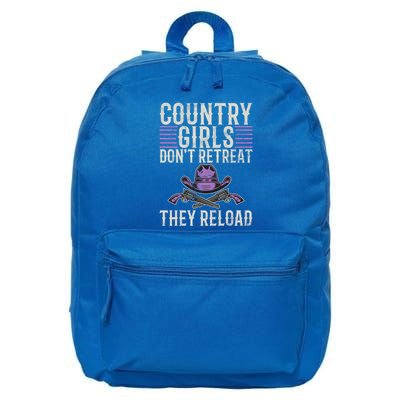 Country Dont Retreat They Reload Country Great Gift 16 in Basic Backpack