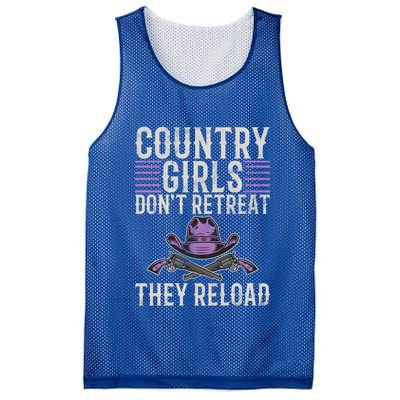 Country Dont Retreat They Reload Country Great Gift Mesh Reversible Basketball Jersey Tank