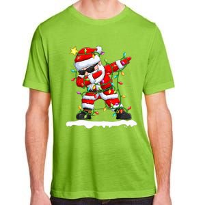 christmas dabbing santa  xmas stree lights  Adult ChromaSoft Performance T-Shirt