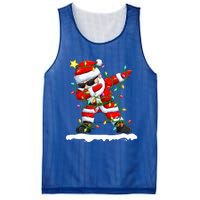 christmas dabbing santa  xmas stree lights  Mesh Reversible Basketball Jersey Tank