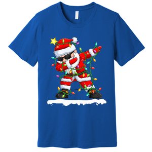 christmas dabbing santa  xmas stree lights  Premium T-Shirt