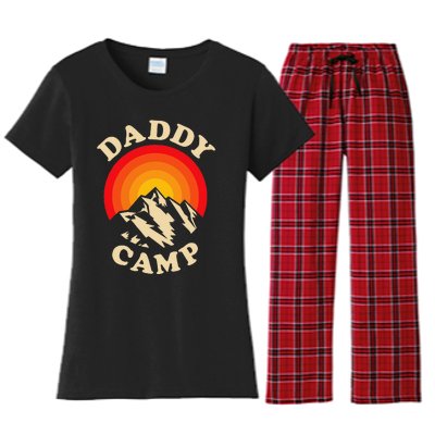 Camp Daddy Summer Camp Home Road Trip Vacation Camping Women's Flannel Pajama Set