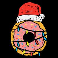 Christmas Donut Santa Cute Xmas Baking Baker Doggie Tank