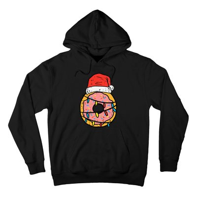 Christmas Donut Santa Cute Xmas Baking Baker Hoodie