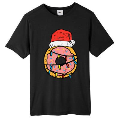 Christmas Donut Santa Cute Xmas Baking Baker Tall Fusion ChromaSoft Performance T-Shirt