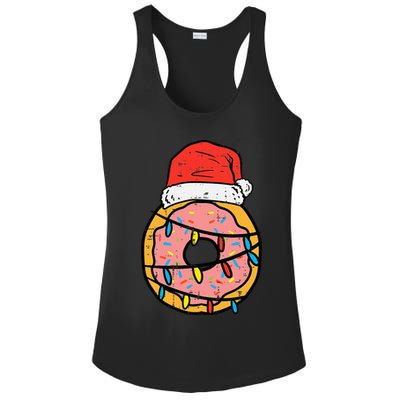 Christmas Donut Santa Cute Xmas Baking Baker Ladies PosiCharge Competitor Racerback Tank