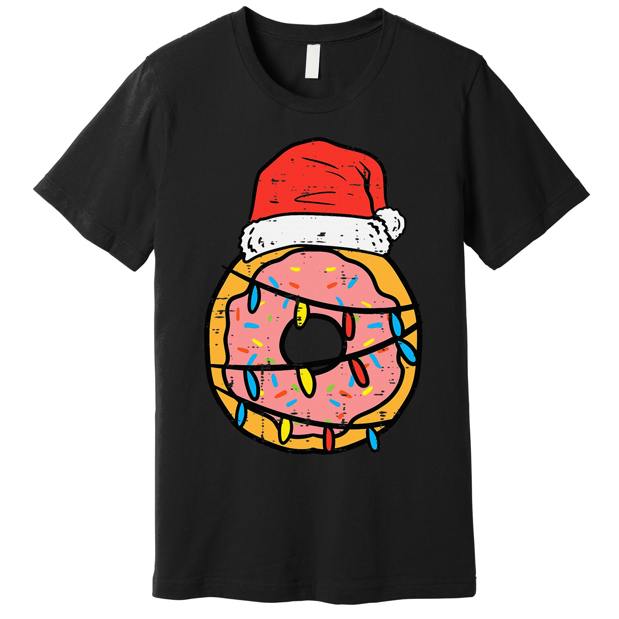 Christmas Donut Santa Cute Xmas Baking Baker Premium T-Shirt