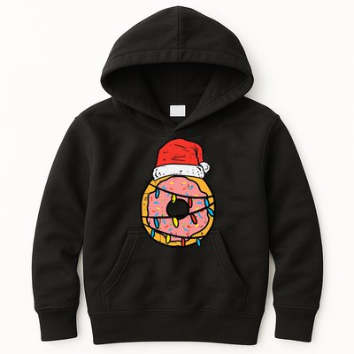 Christmas Donut Santa Cute Xmas Baking Baker Kids Hoodie