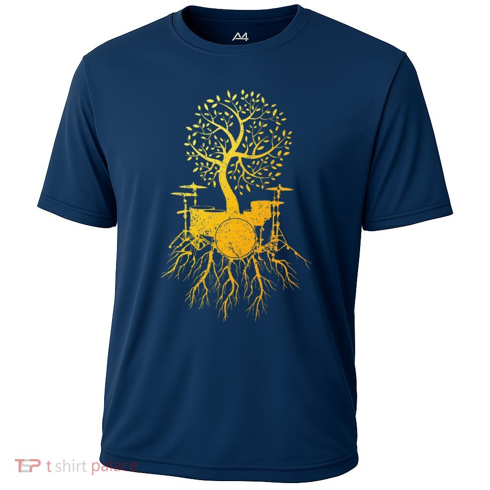 Cool Drum Set Artdrummer Music Drumming Lover Cooling Performance Crew T-Shirt